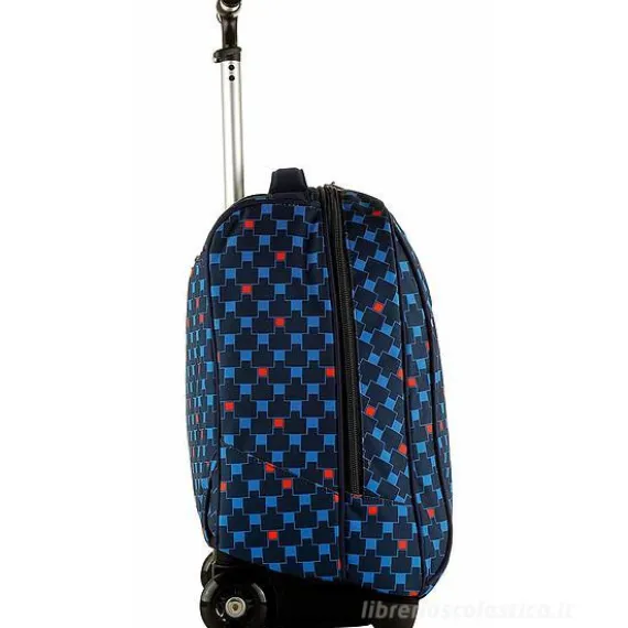 Zaino trolley crossover system Invicta Red Blue Boy