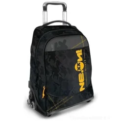 Zaino trolley 3 ruote Reflex nero e giallo