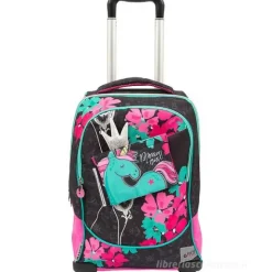 Zaino trolley scuola GoPop Flamingo